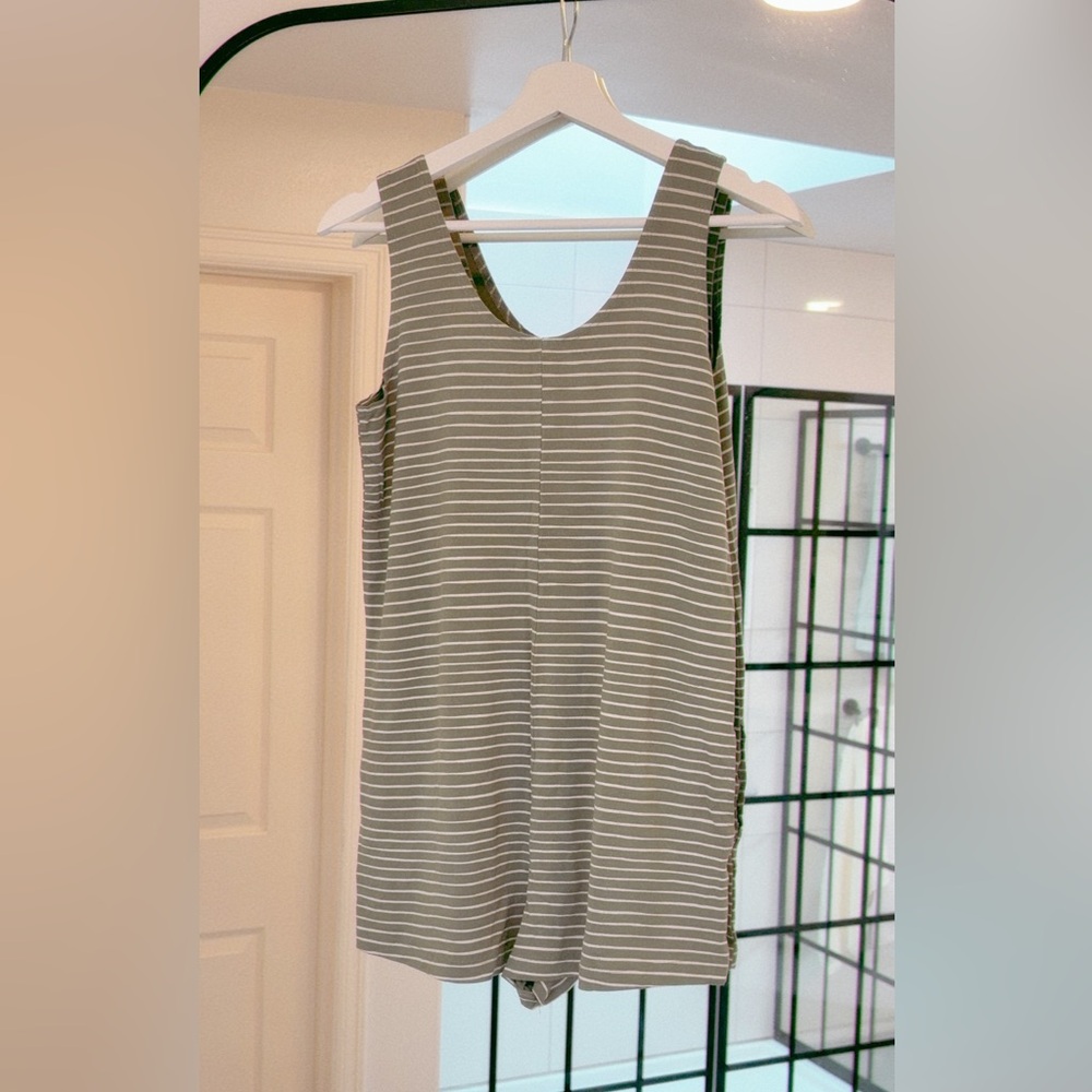 Fighting eel - Romper Jenna Sage stripe S